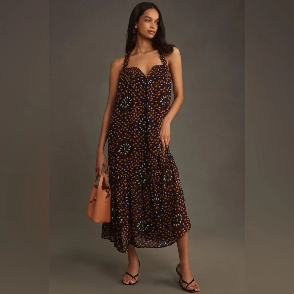 NWT By Anthropologie Sleeveless
Chiffon Midi Dress